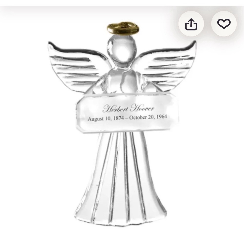 Guardian Angel Ornament Hand Blown Glass Personalized Memorial Keepsake Gift